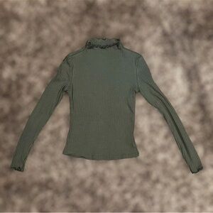 Green high neck top